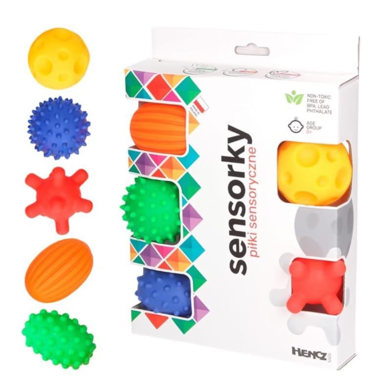 Balles sensorielles montessori coffret 5 (Sevira Kids) - Couverture