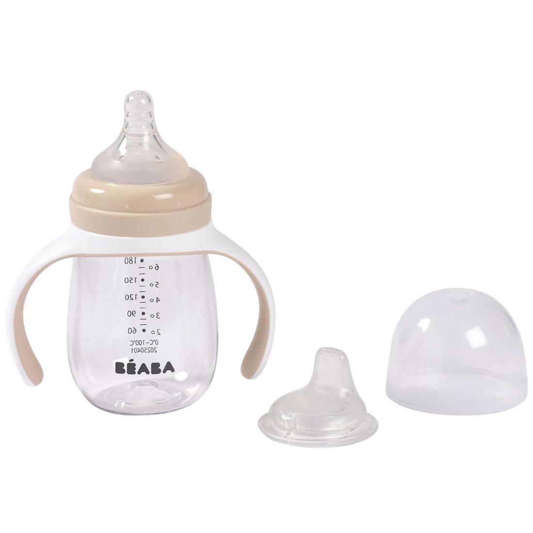 Biberon d'apprentissage 2 en 1 Argile (210 ml) (Béaba) - Image 3