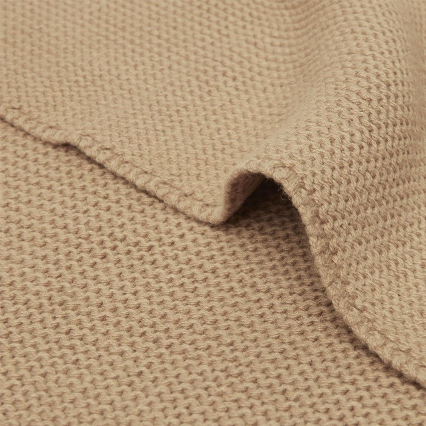 Couverture pour berceau Basic 75x100 cm Knit Biscuit - Marron (Jollein) - Image 3