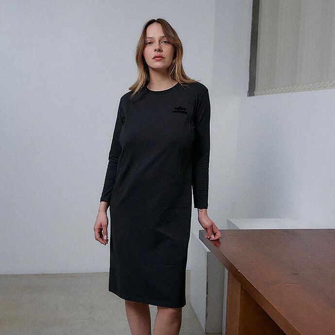 Robe d'Allaitement Manches Longues La P'allaite Noir - XS (Tajinebanane) - Image 2