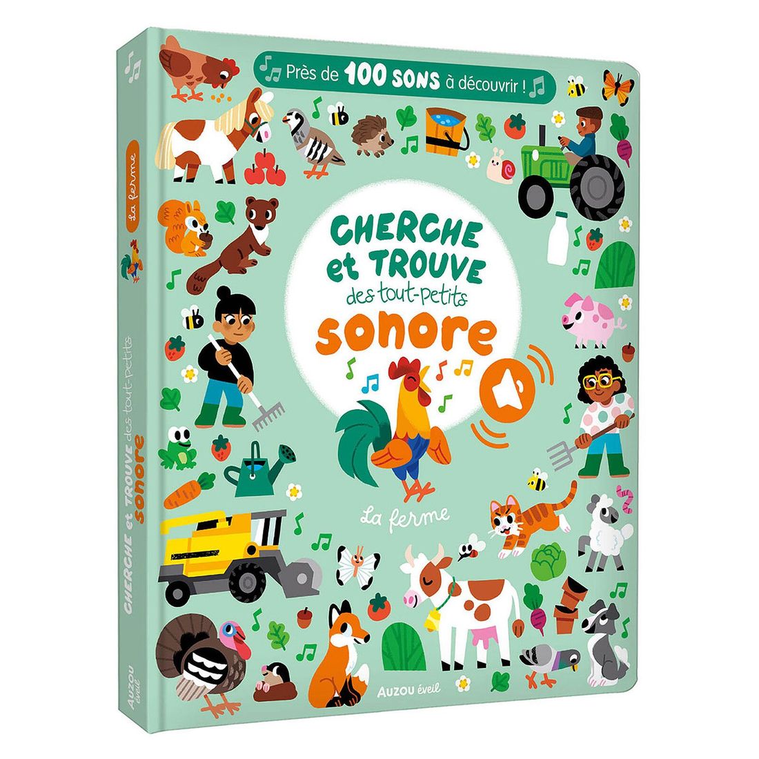 Cherche et Trouve des Tout-petits Sonore - La Ferme (Auzou) - Couverture