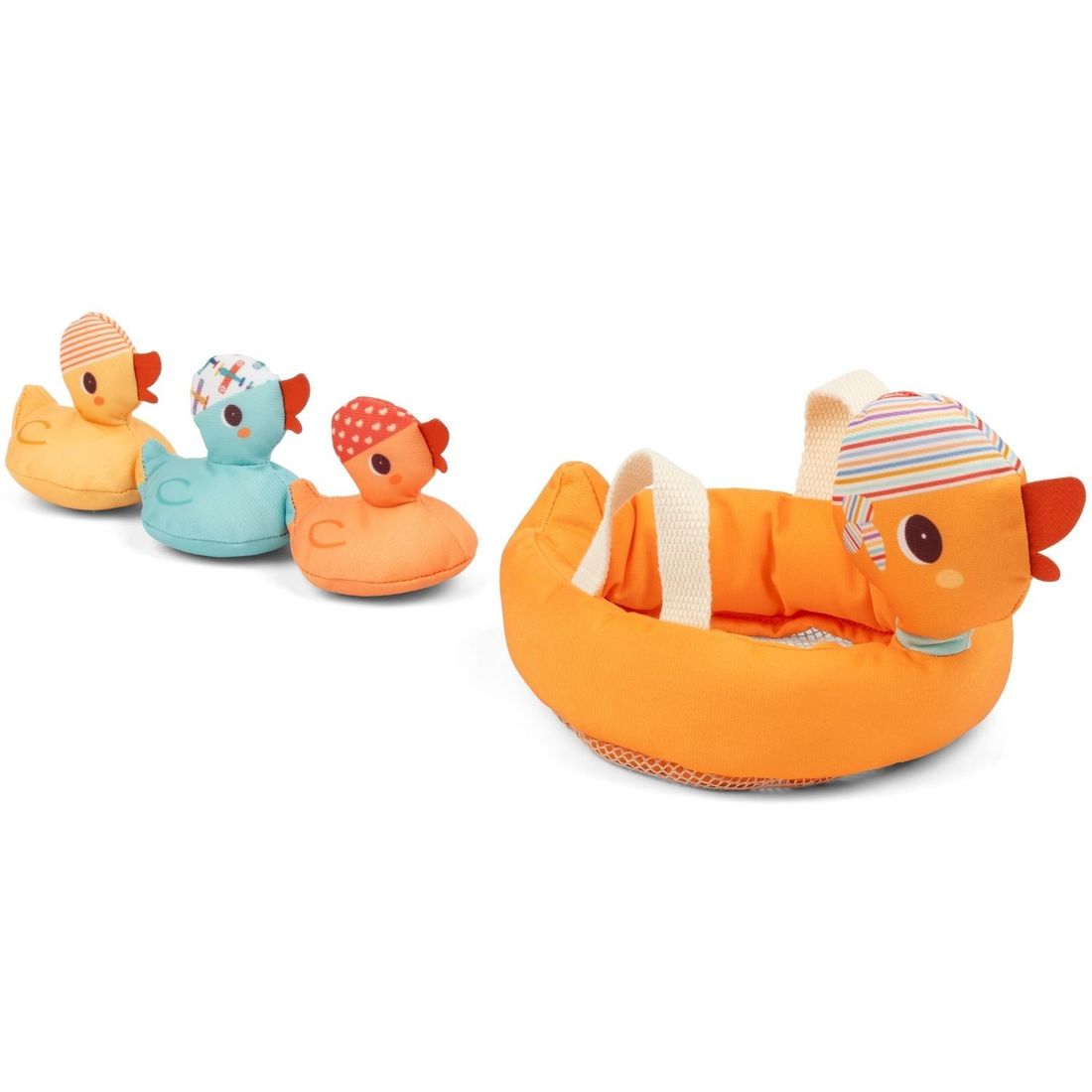 Jeu de bain Maman canards et ses canetons (4 pièces) (Lilliputiens) - Couverture