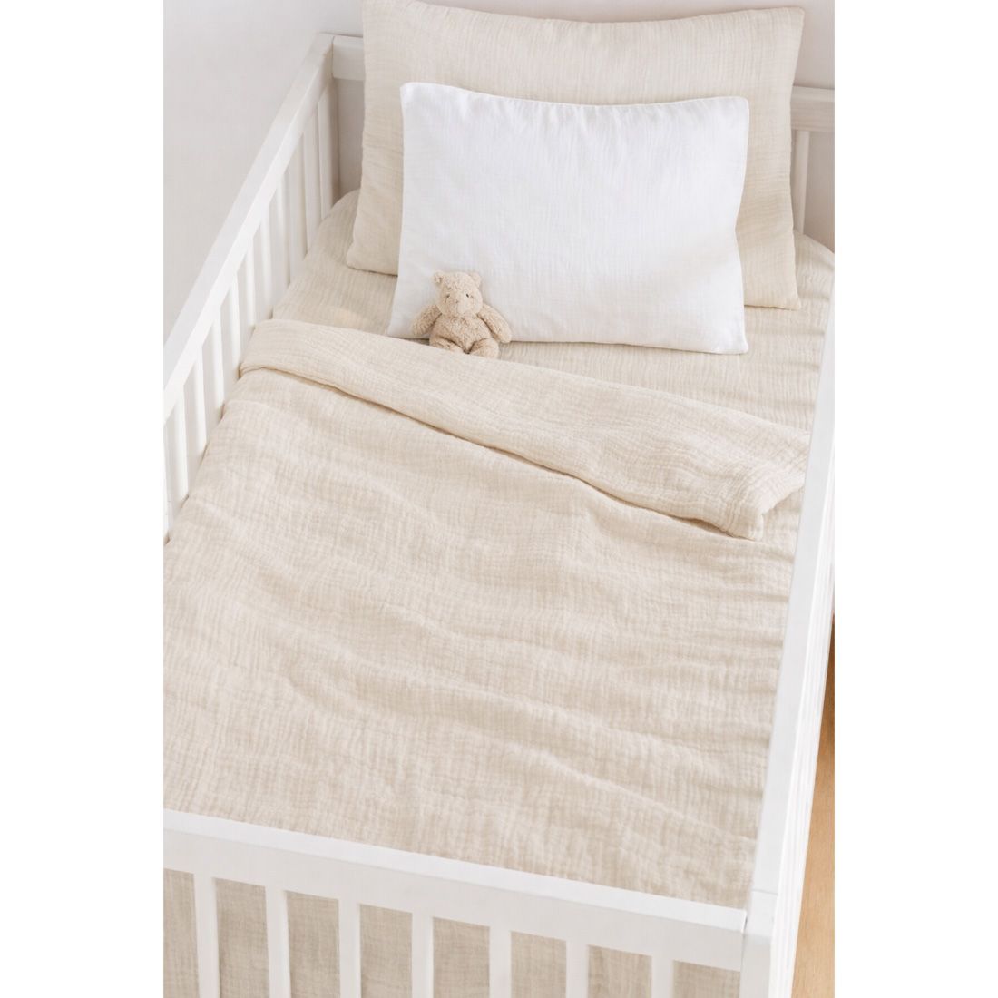 Parure de lit bebe - housse de couette bébé 100 x 140 cm + taie 40 x 60 cm (Petit à petit) - Image 2