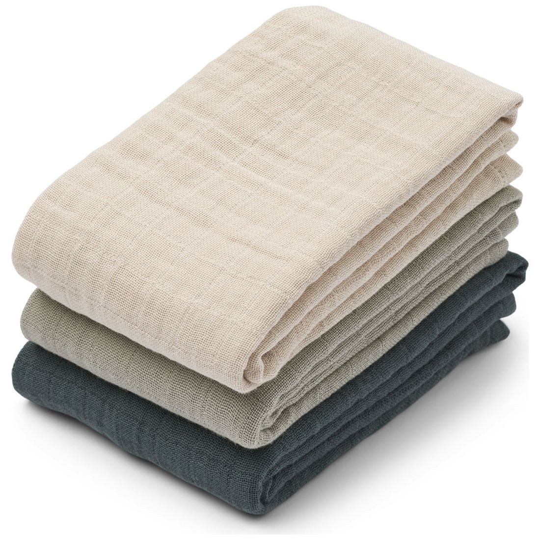 Lot de 3 langes Lewis Dove Blue Mix (65 x 65 cm) (Liewood) - Couverture