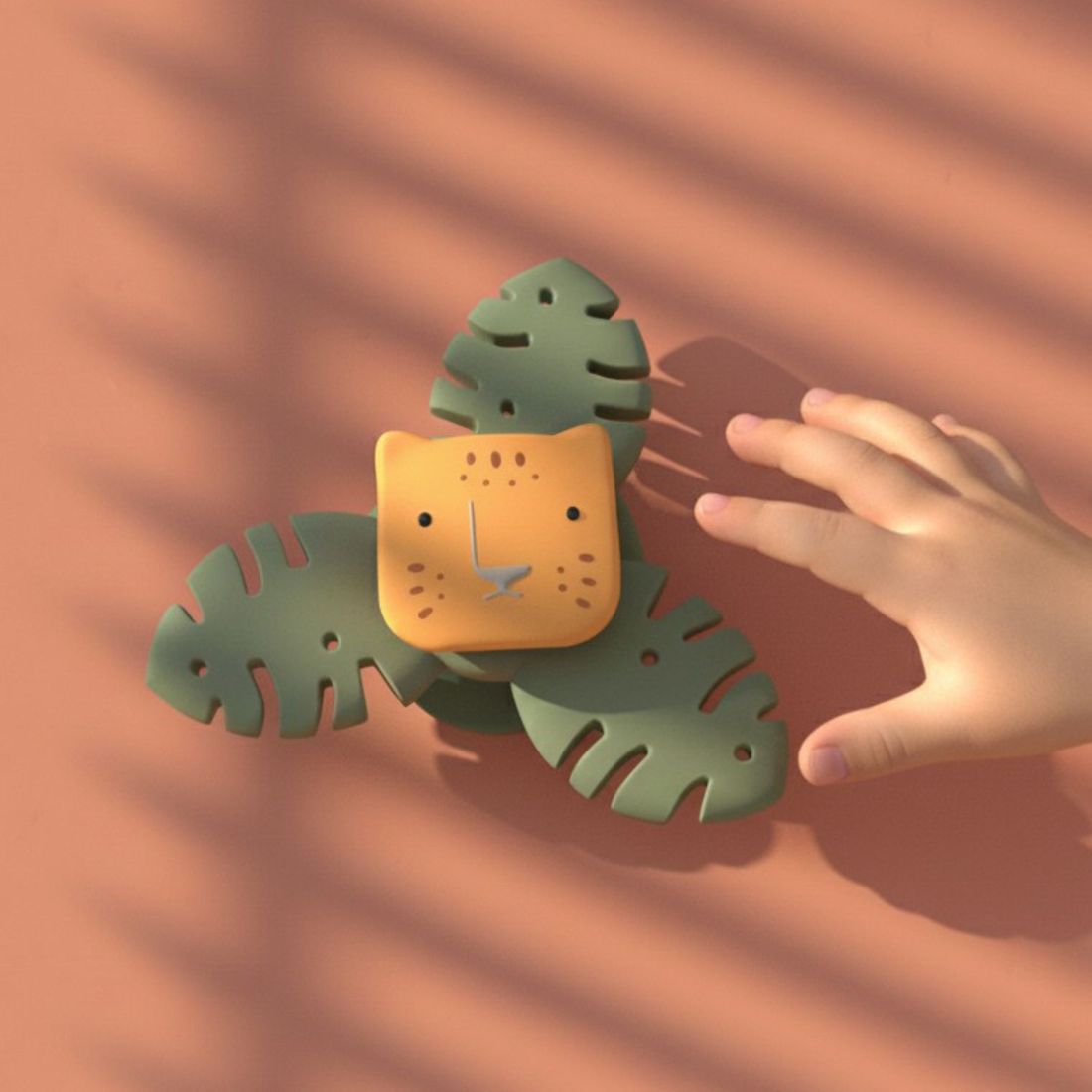 Spinner Tigre vert et orange (Little L) - Image 3