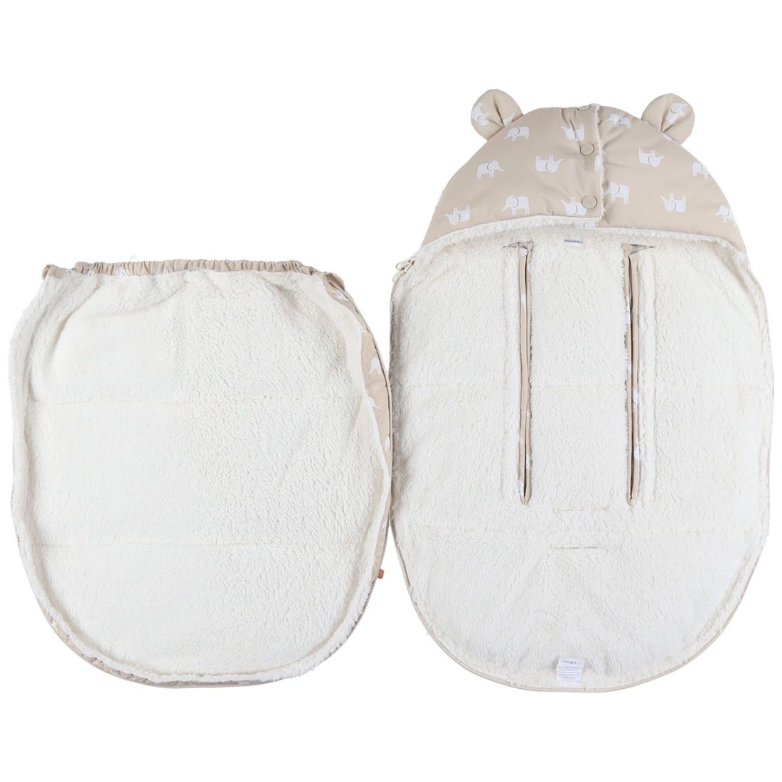 Chancelière déperlante en sherpa beige (Noukie's) - Image 2