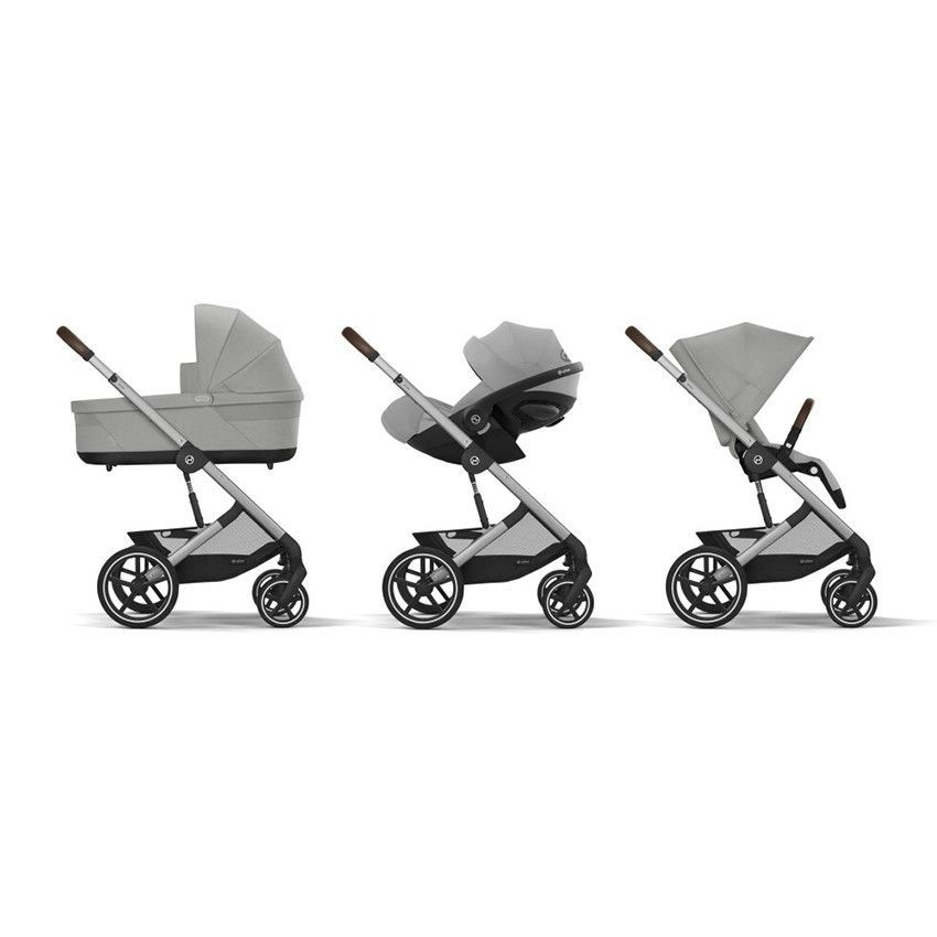 Poussette compacte Balios S Lux silver/stone grey - Gris (Cybex) - Image 4