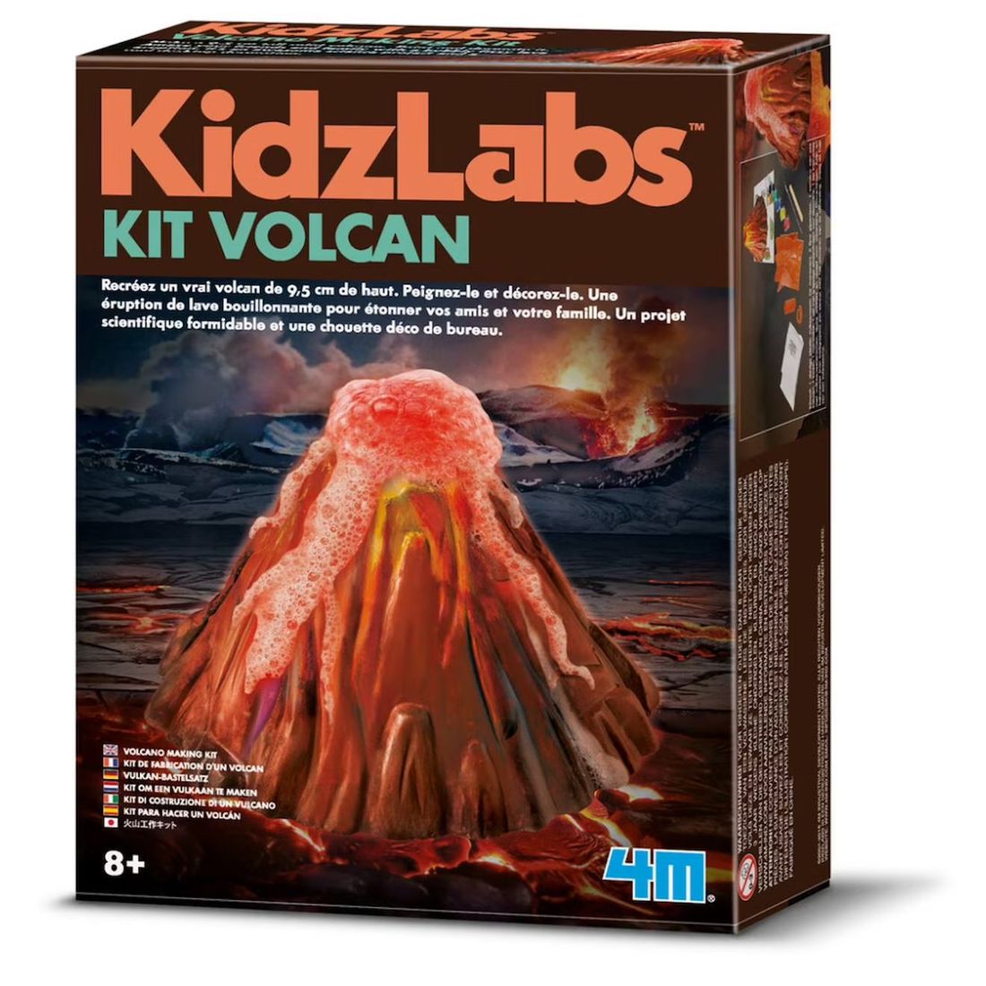 Kit Scientifique – Découvre La Magie Des Volcans Multicolor (4M) - Couverture