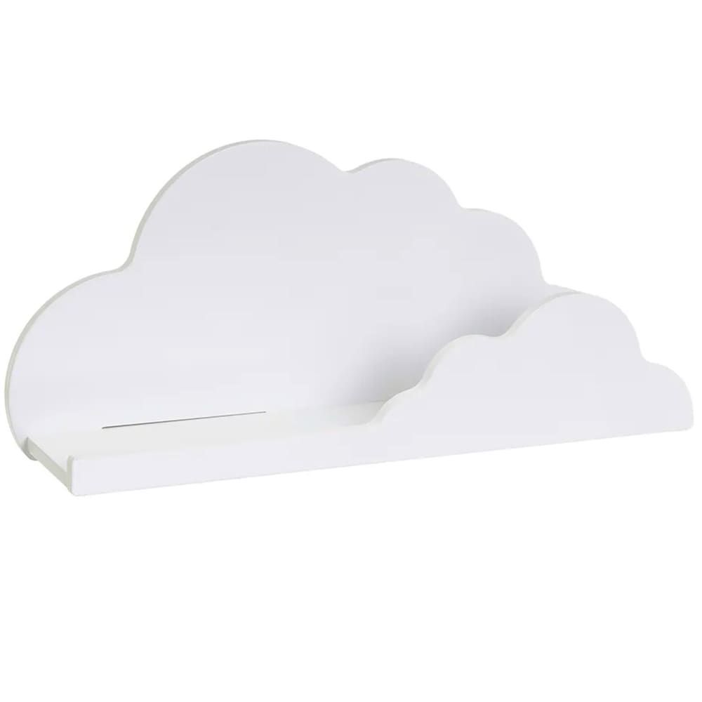 Étagère murale enfant blanc nuage 60x12x26cm (Wadiga) - Couverture