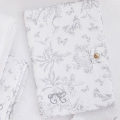 Protège carnet de santé Toile de Jouy gris (Tartine et Chocolat) - Image 2
