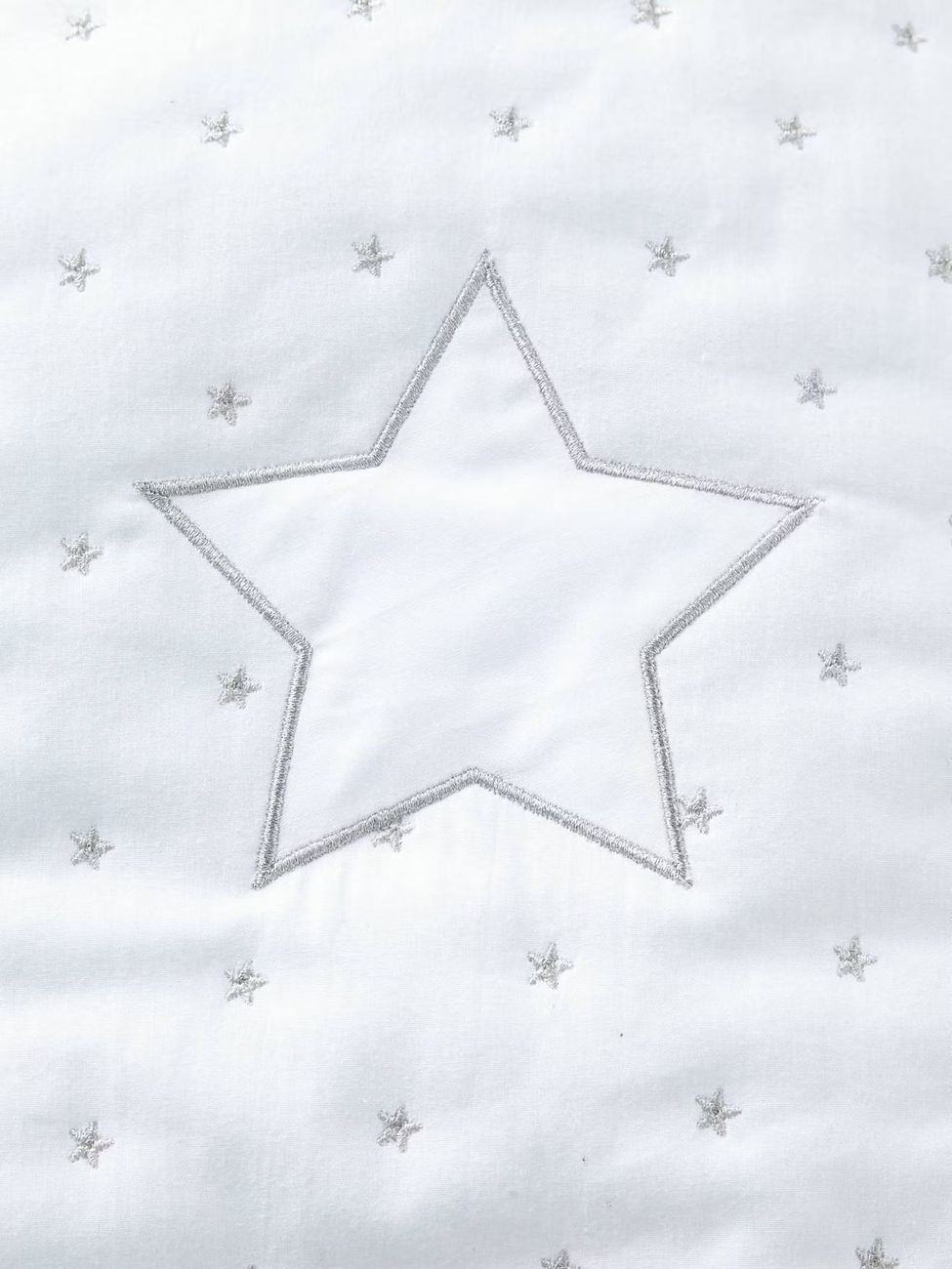 Gigoteuse hiver manches amovibles PLUIE D'ETOILES blanc (Vertbaudet) - Image 1