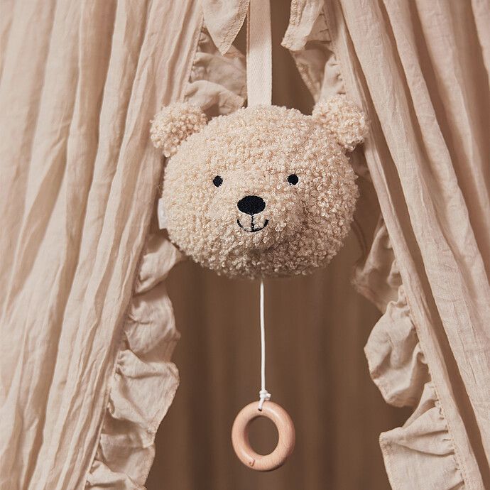 Peluche Musicale Teddy Bear - Naturel (Jollein) - Image 1
