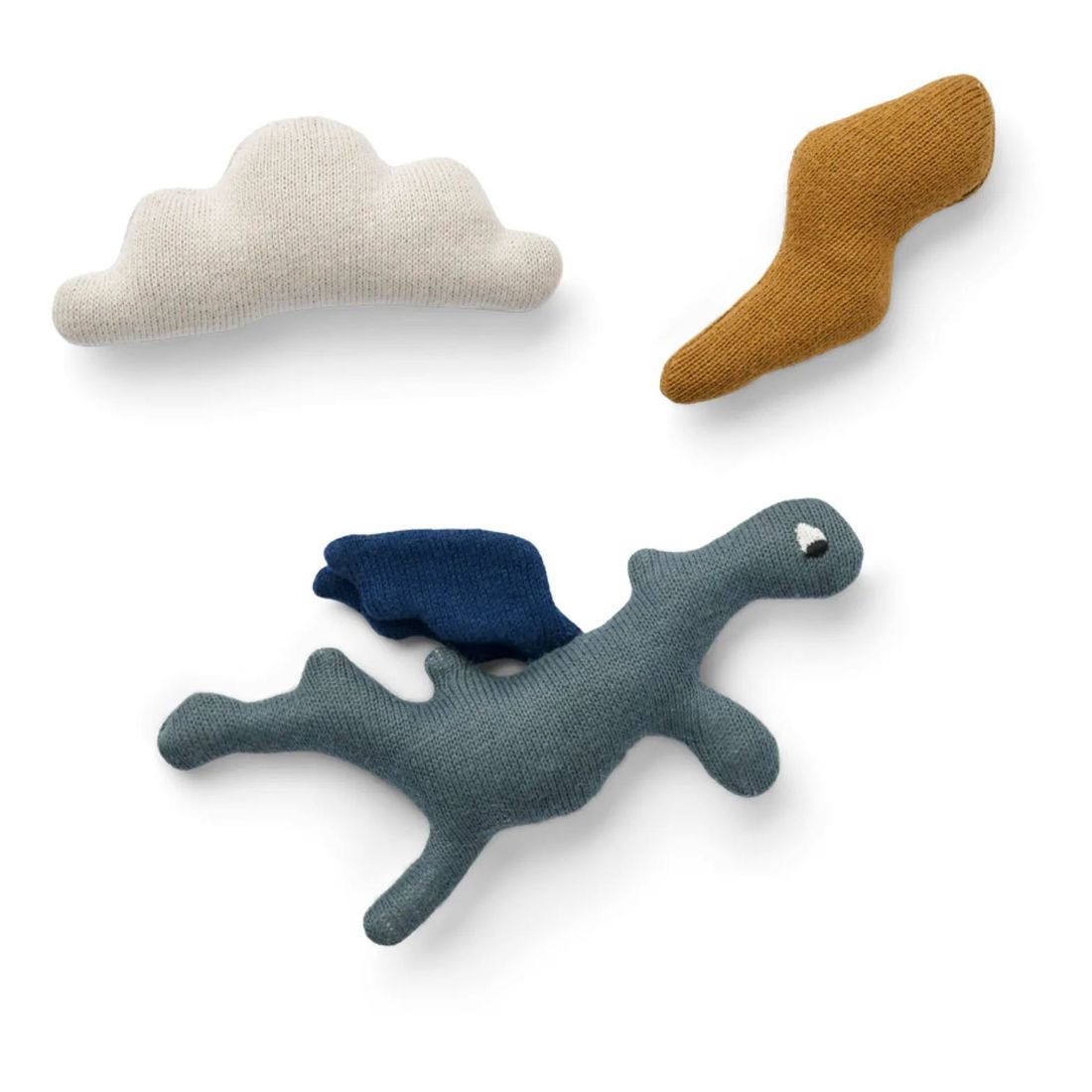 Liewood - Hochet Carson en coton bio -set de 3 (Liewood) - Image 1
