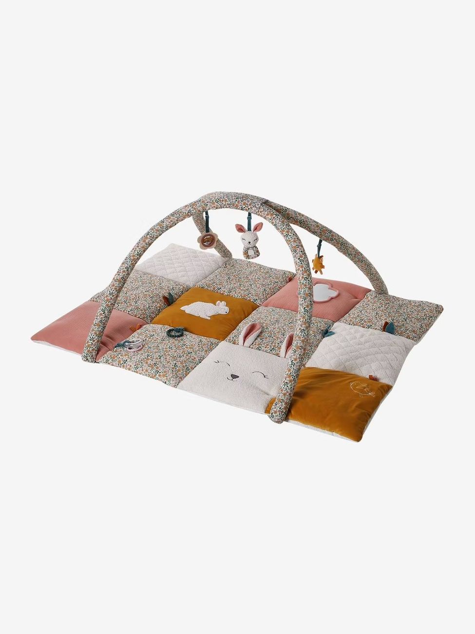 Tapis d'éveil moelleux et évolutif retro flower (Vertbaudet) - Image 1
