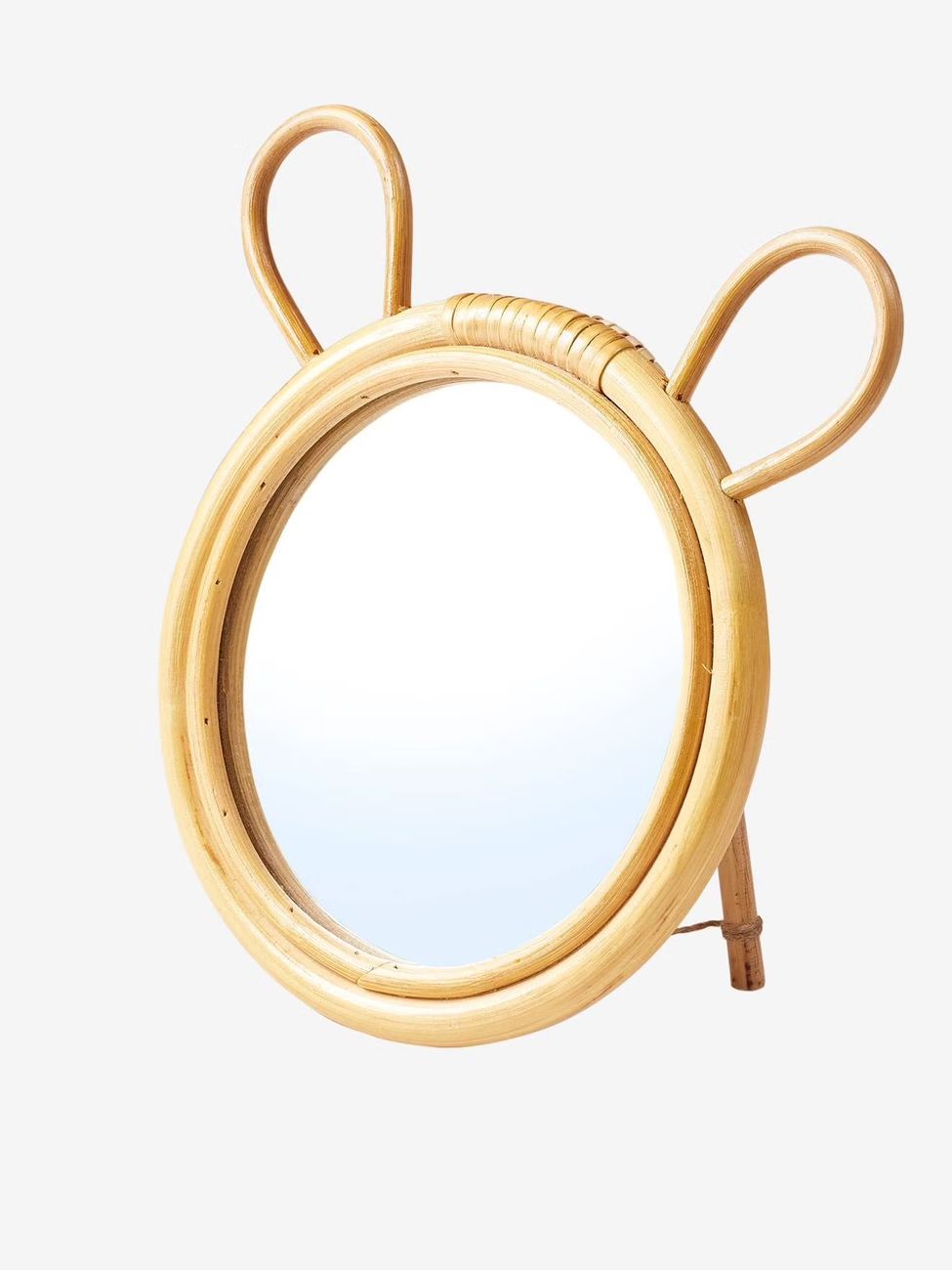 Miroir en rotin Ourson à poser (Vertbaudet) - Image 3