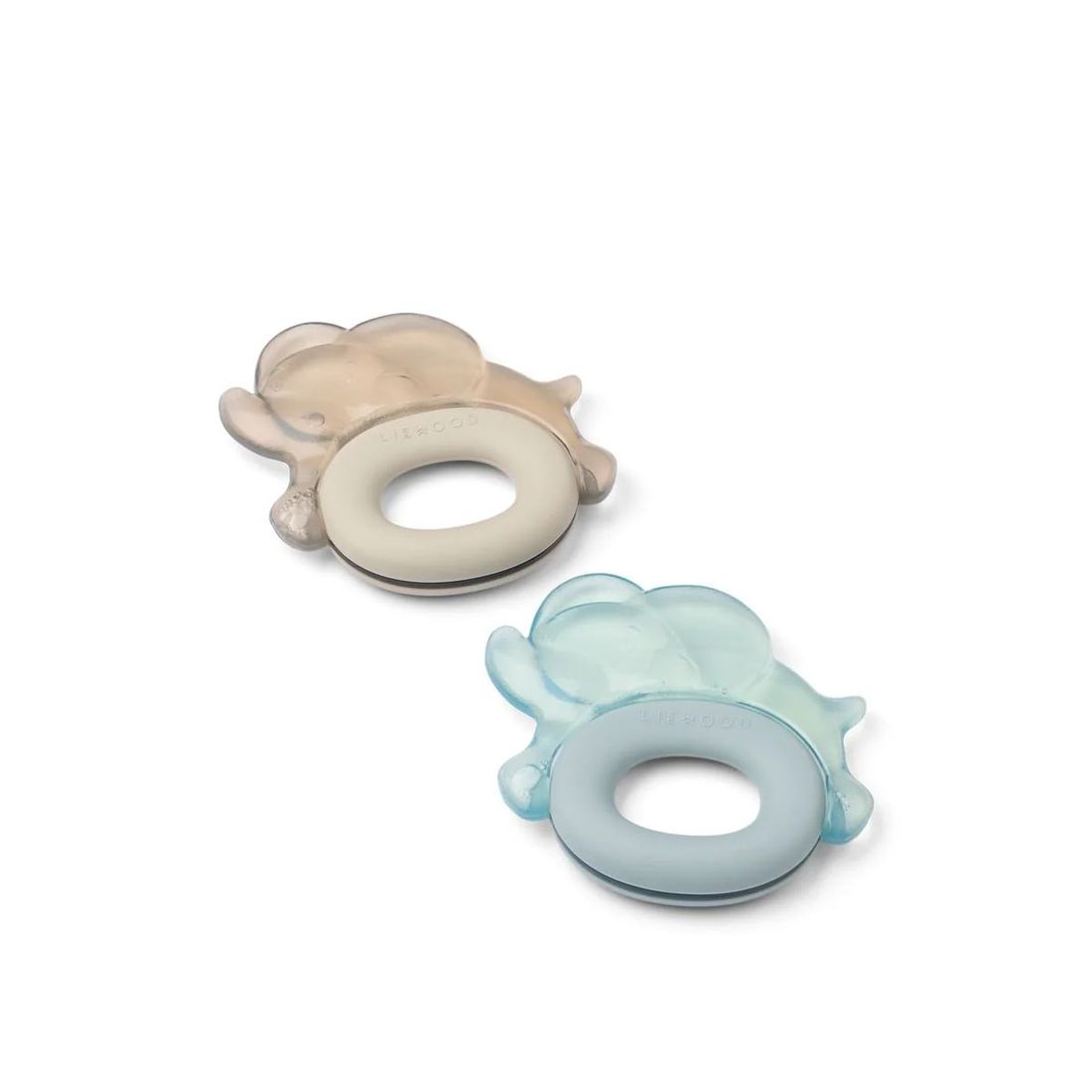 Lot de 2 anneaux de dentition rafraîchissants RITA Elephant - Sandy / Dove blue (Liewood) - Couverture