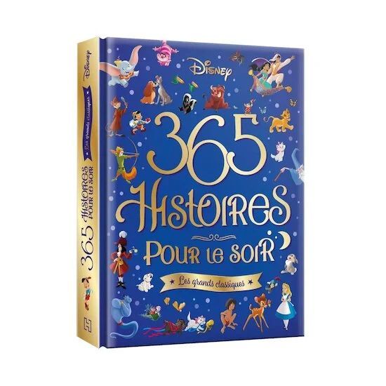 Disney - 365 Histoires pour le soir - Les Grands Classiques (Hachette Jeunesse Disney) - Couverture