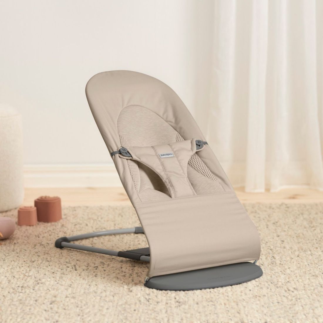 Transat Balance Soft Balance Soft Tri Fabric gris sable (BabyBjörn) - Image 7