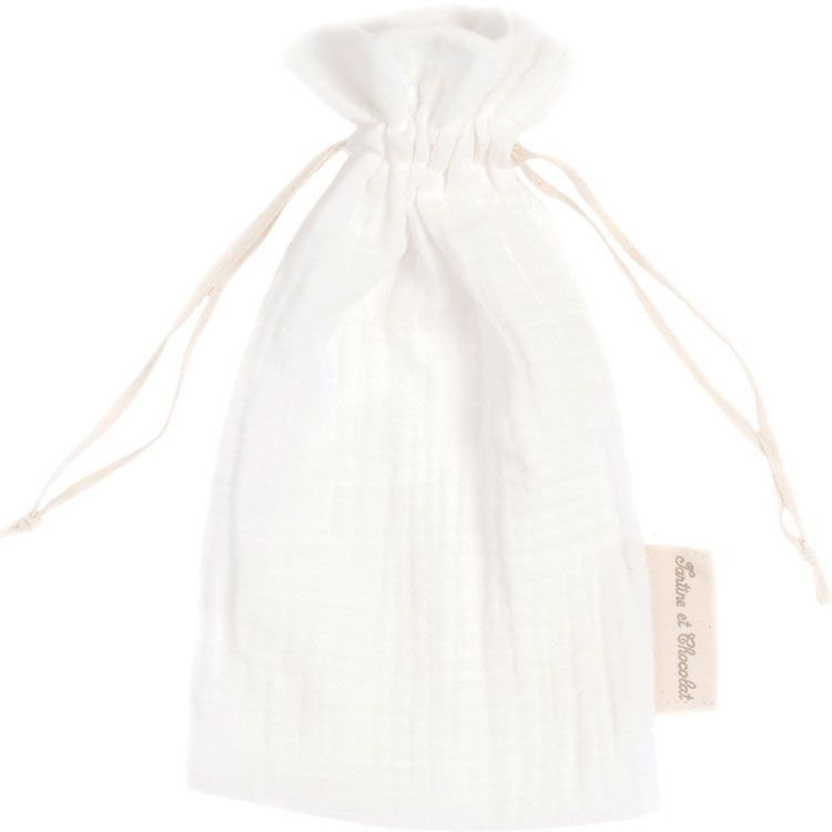 Doudou plat en coton bio éléphant (30 x 30 cm) (Tartine et Chocolat) - Image 10