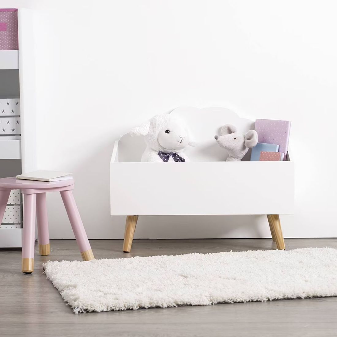 Coffre Enfant Nuage - Douceur Blanc (Atmosphera) - Couverture