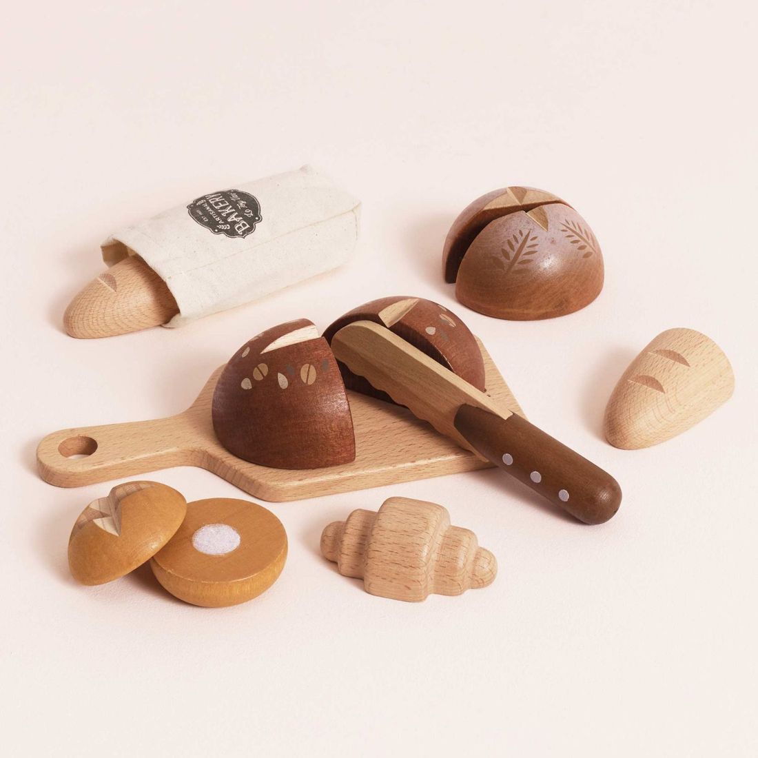 Ensemble de baguette et pains artisanaux en bois FSC (Le Toy Van) - Image 4