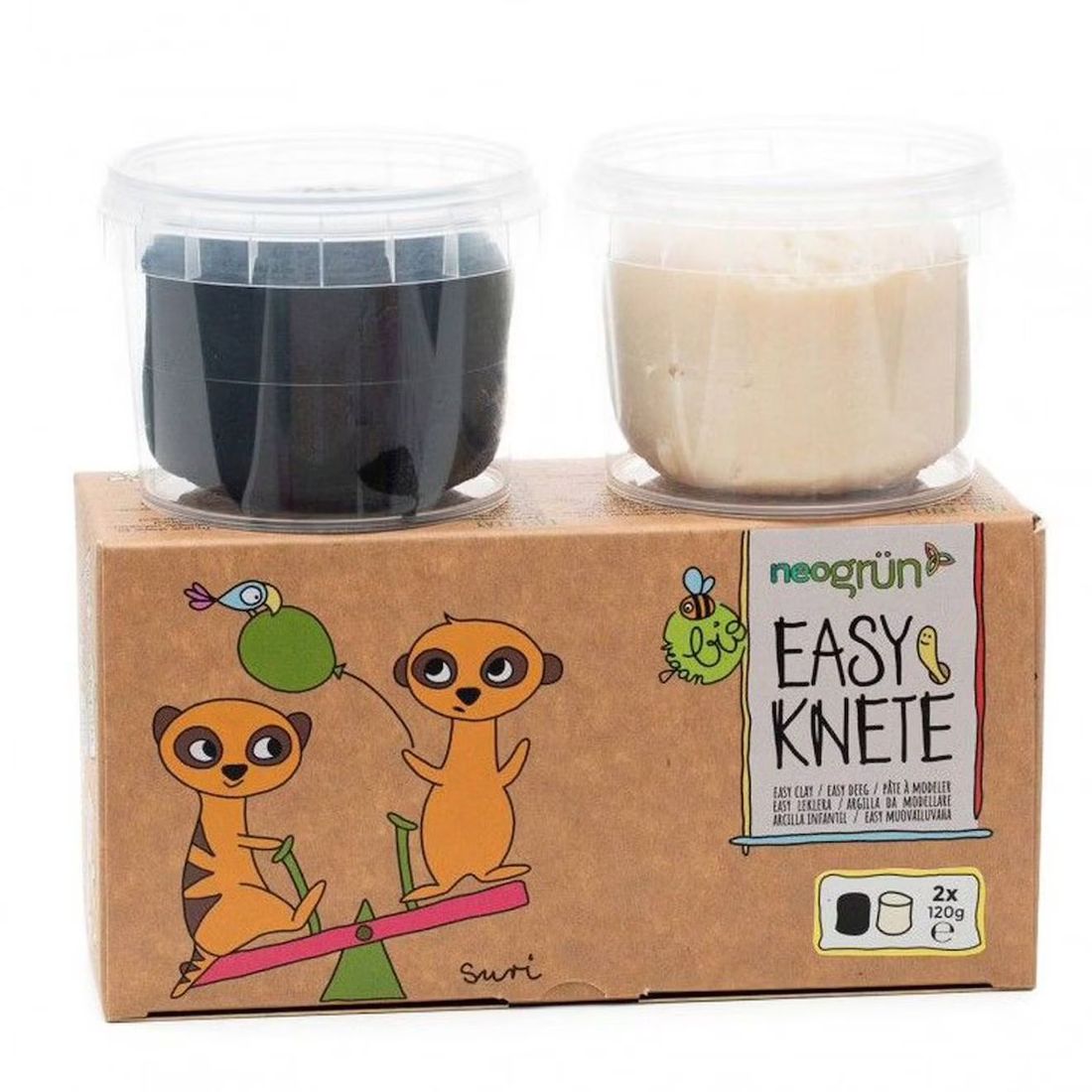 Set De Pâte À Modeler Noir Et Blanc Multi-coloured (Neogrün) - Couverture