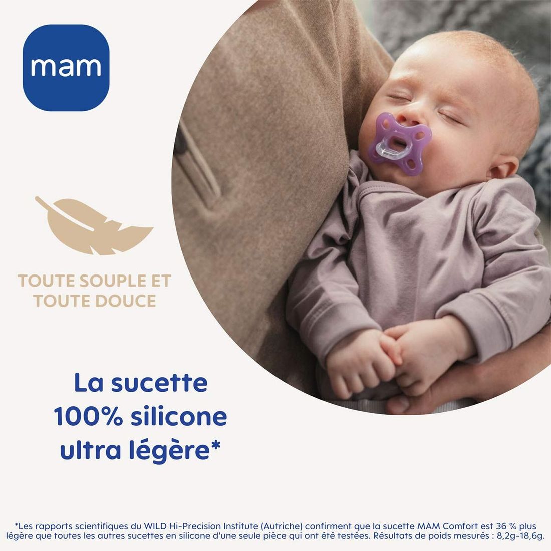 Lot de 2 Sucettes Comfort en silicone (Mam) - Image 4