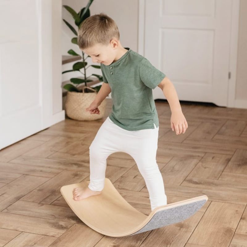 Planche d’équilibre montessori bois enfant – motricité & autonomie (Jouetapprends) - Image 2