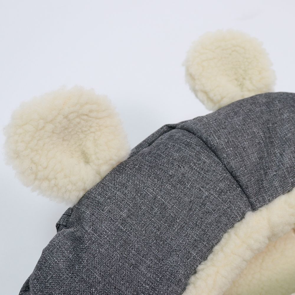 Chancelière capuche souris en laine gris anthracite (6-36 mois) (Kaiser) - Image 7