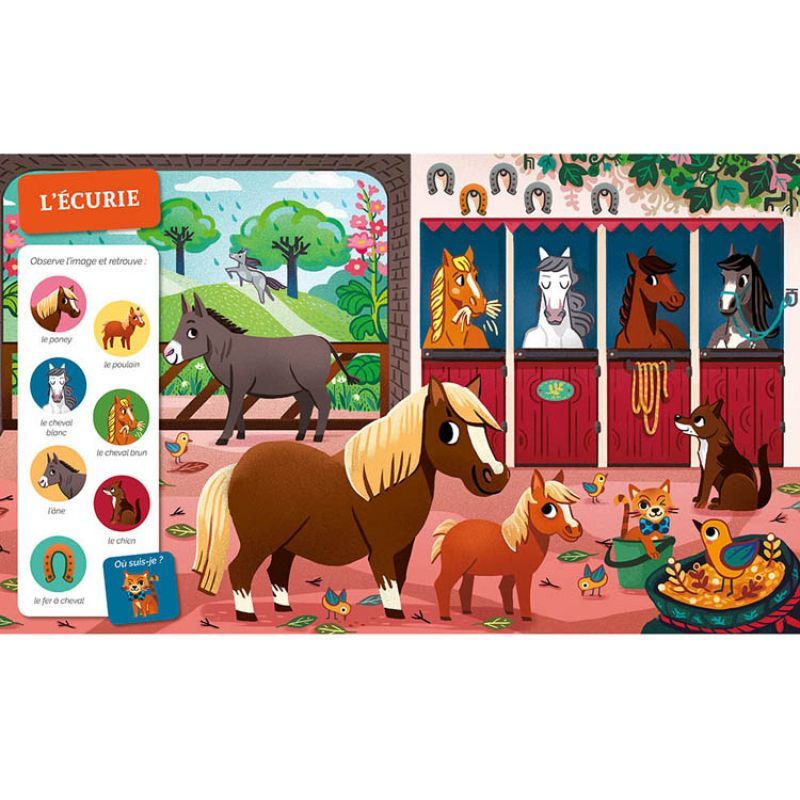 Livre Cherche et trouve des tout-petits A la ferme (Auzou Editions) - Image 2