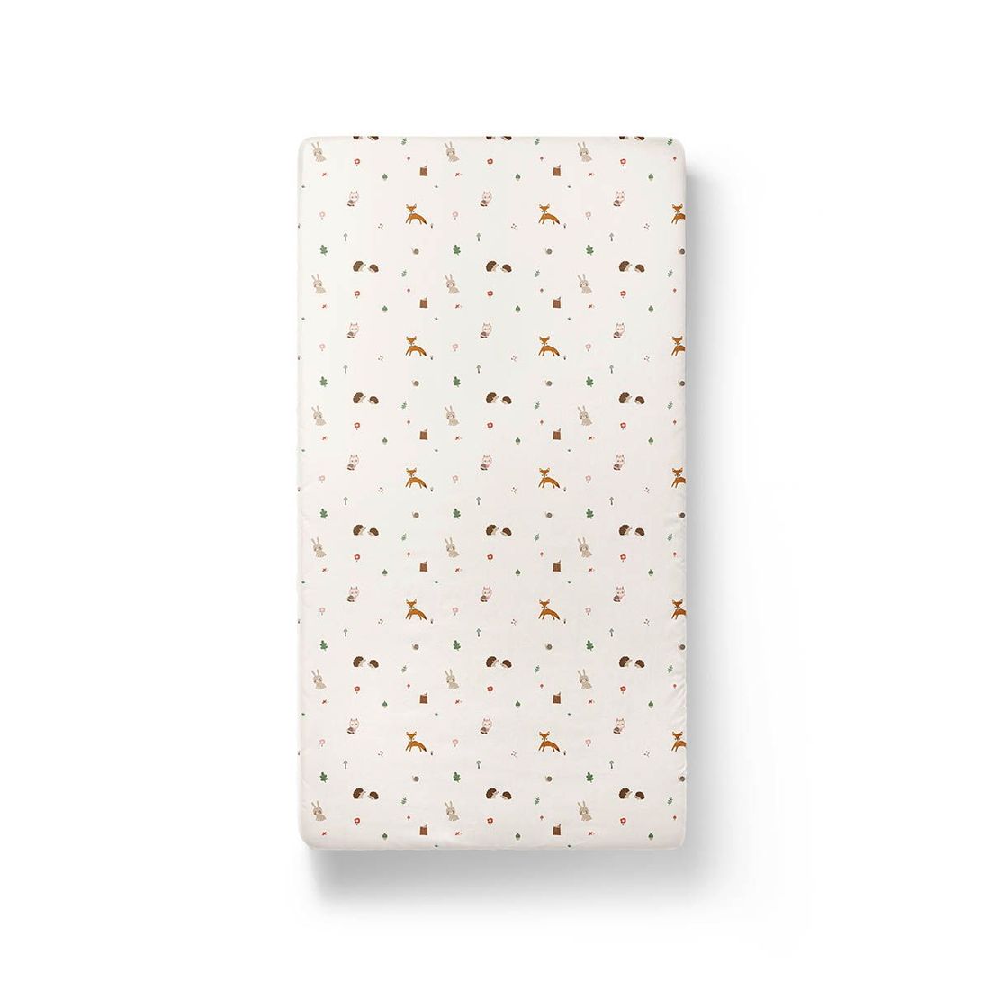 Petite Amélie | Drap-housse enfant Woodland | Coton biologique | Blanc cassé | 70x140 cm | Linge de lit forêt certifié OEKO-TEX et GOTS (Petite Amélie) - Image 2