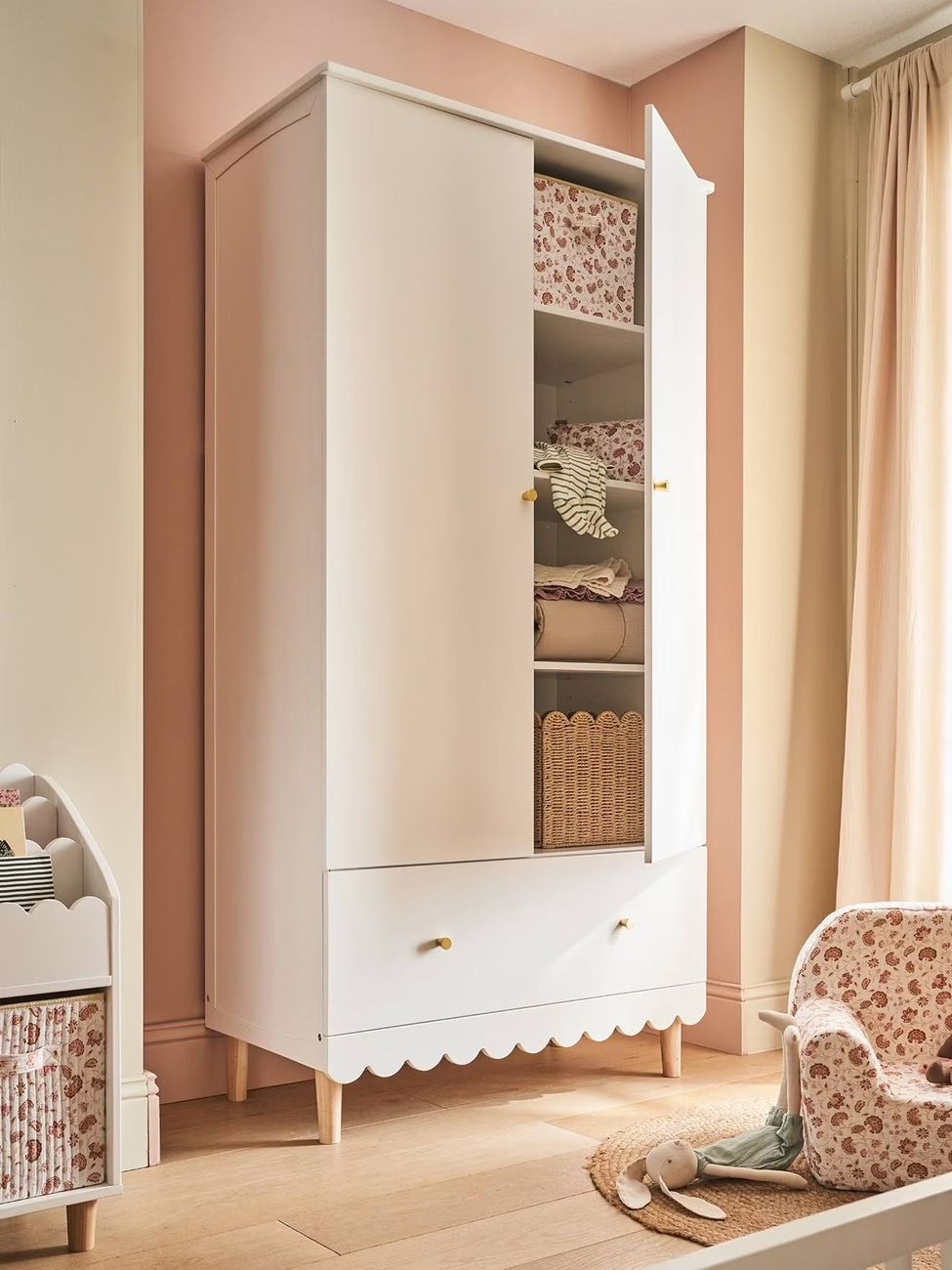 Armoire 2 portes LIGNE FESTON blanc (Vertbaudet) - Image 1