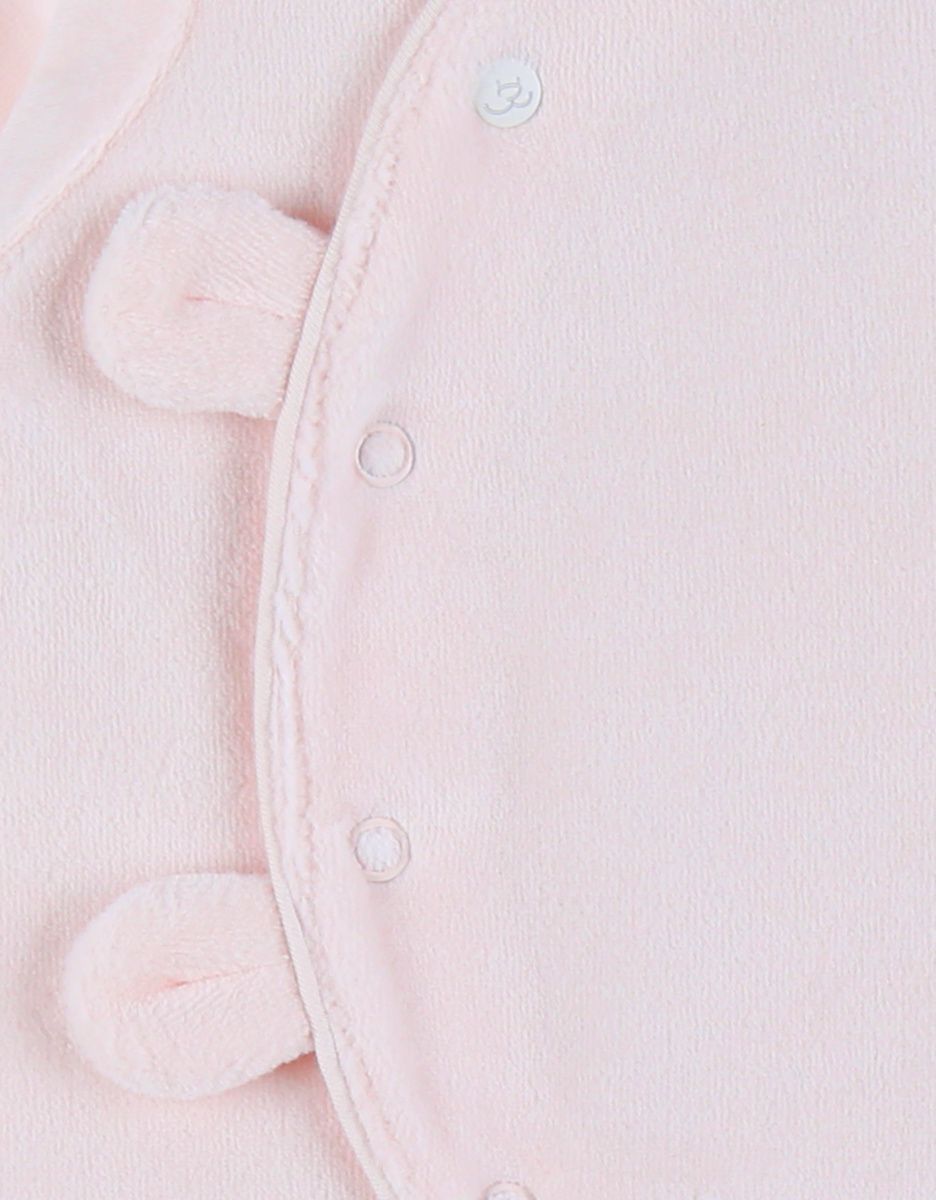 Pyjama dors-bien en velours rose (Noukie's) - Image 3