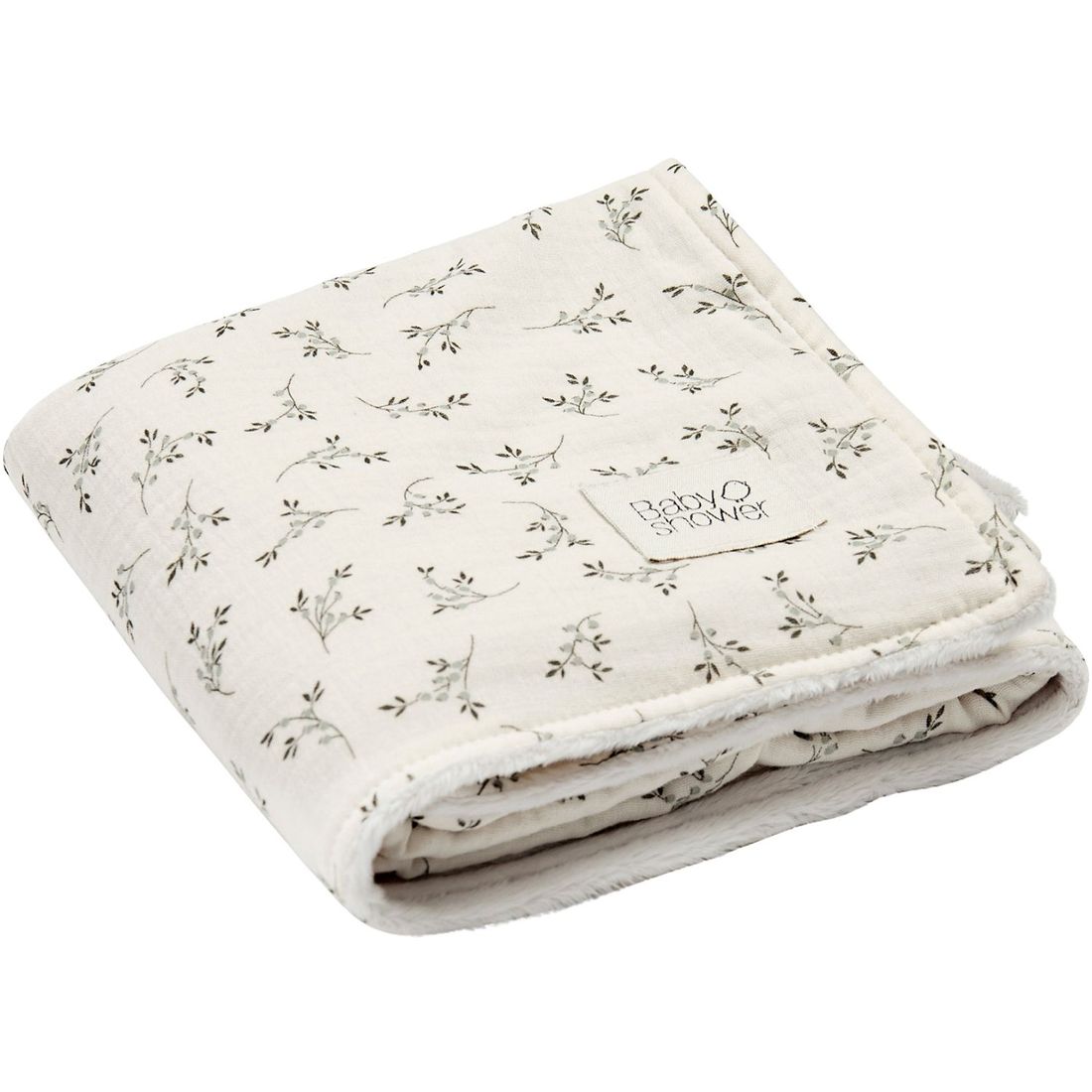 Couverture polaire Olive Bloom (80 x 66 cm) (Babyshower) - Couverture