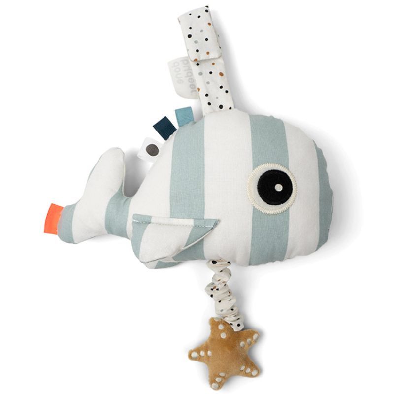 Peluche musicale à suspendre baleine bleue Wally (Done by deer) - Image 2