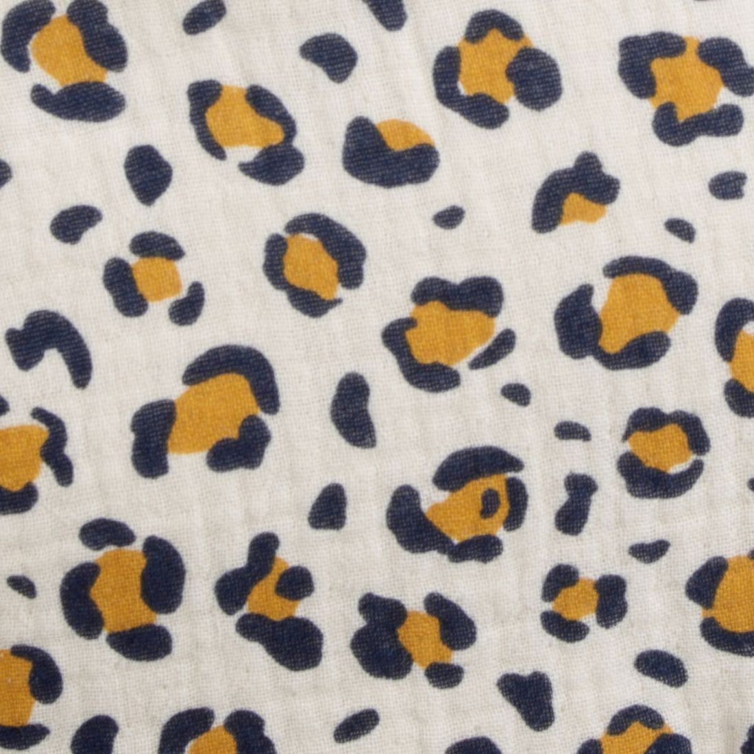 Gilet sans manches bébé en sherpa et gaze de coton Léopard (Sauthon) - Image 2
