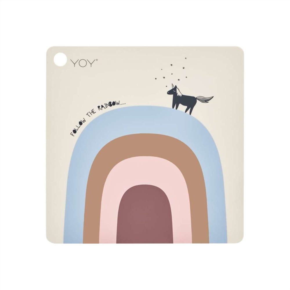 Sets de table beige en silicone H0,15x38x38cm (Oyoy Mini) - Image 1