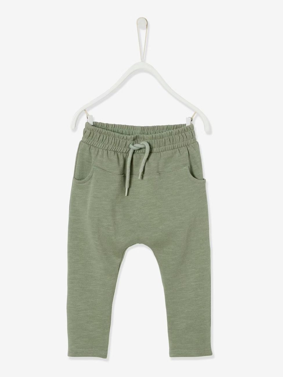 Pantalon bébé garçon molleton tilleul foncé (Vertbaudet) - Couverture