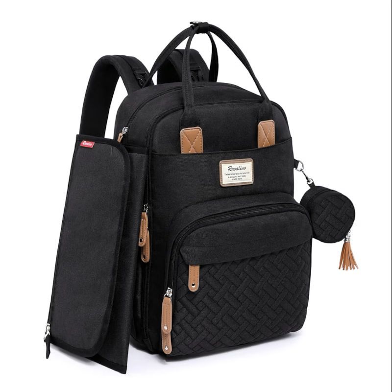Sac à dos à langer bébé multifonctions (Ruvalino) - Image 1