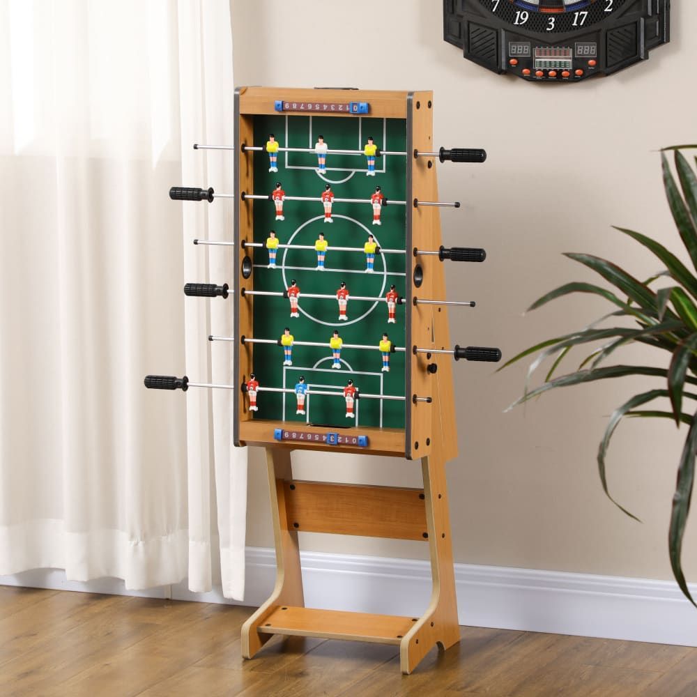 Babyfoot pliable en bois 18 joueurs pour adulte et enfant 69x37x70cm (Homcom) - Image 2