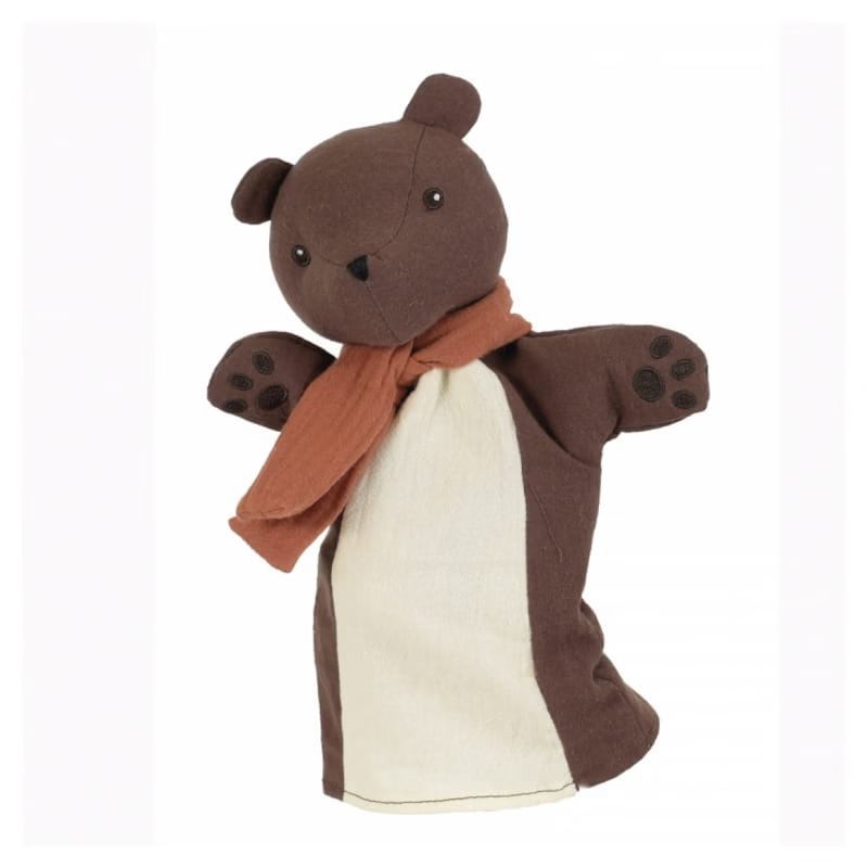 Marionnette ours - coton double gaze (Egmont) - Couverture