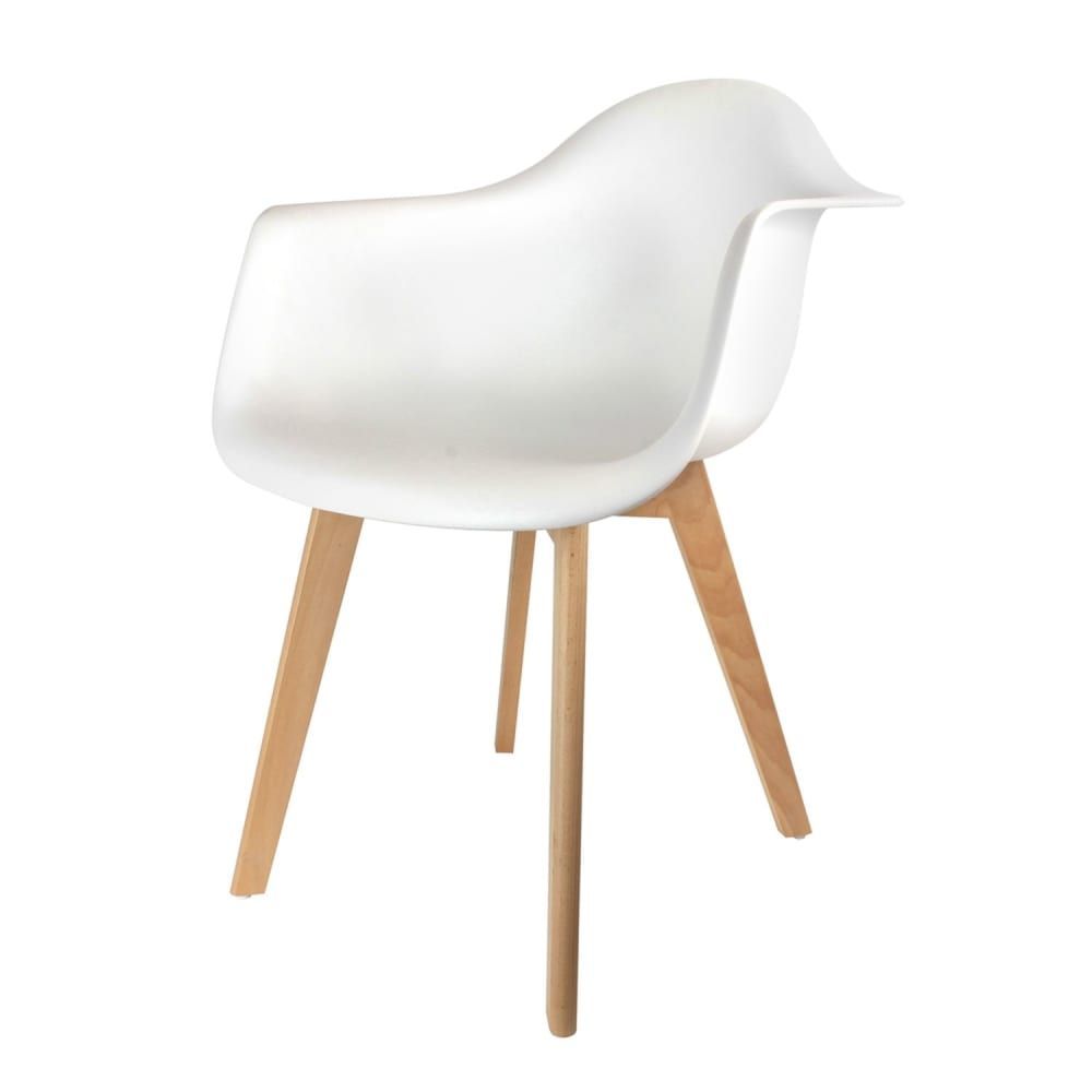 Fauteuil enfant design scandinave blanc (The Home Deco Factory) - Couverture