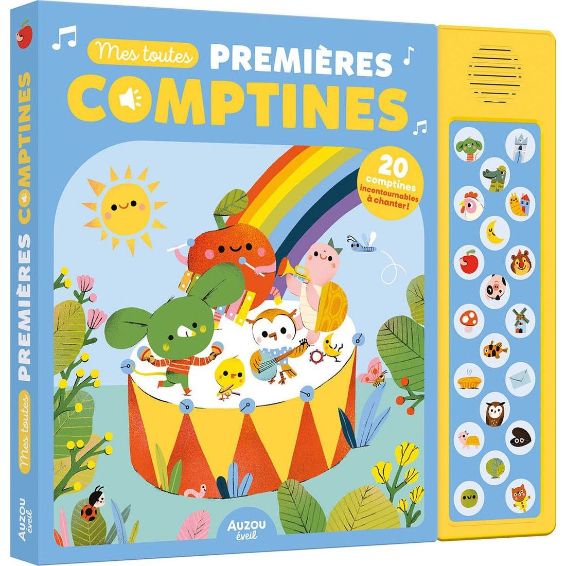 Livre sonore Mes toutes premières comptines (Auzou Editions) - Couverture