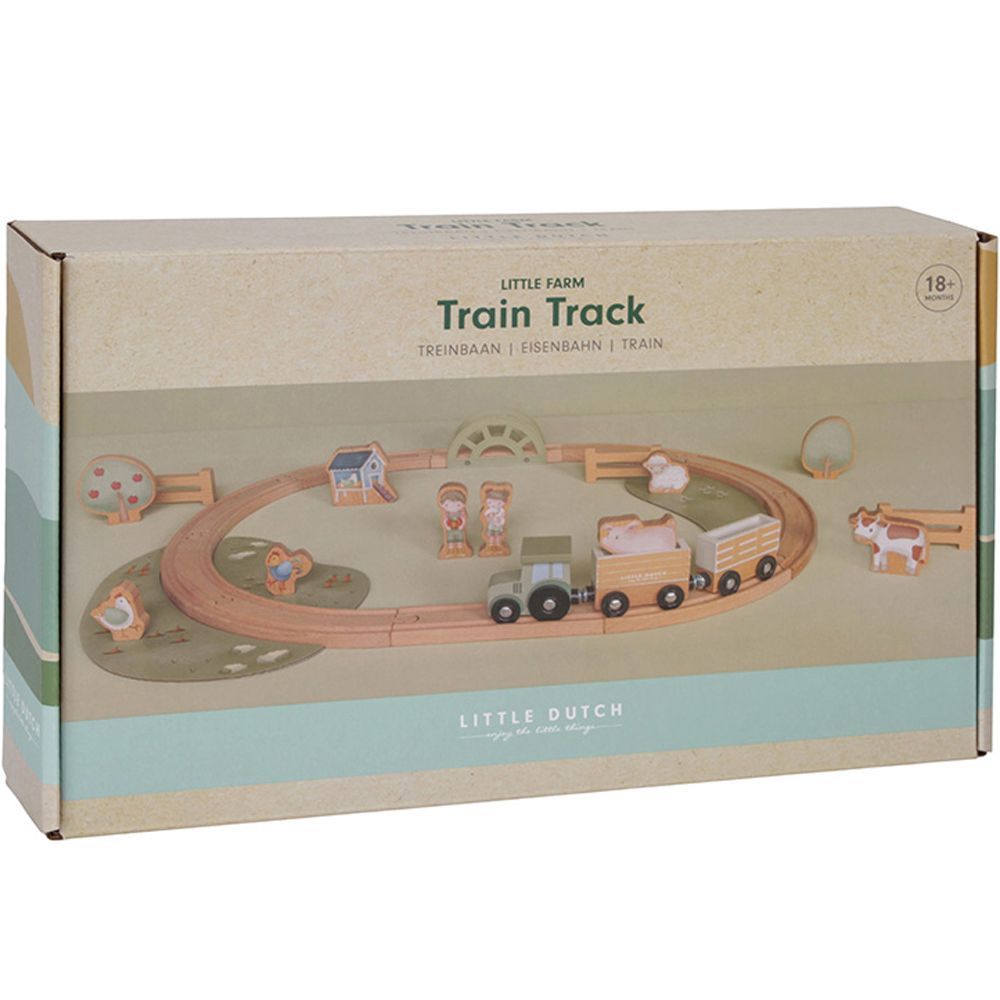 Circuit de train en bois Little Farm (Little Dutch) - Image 7