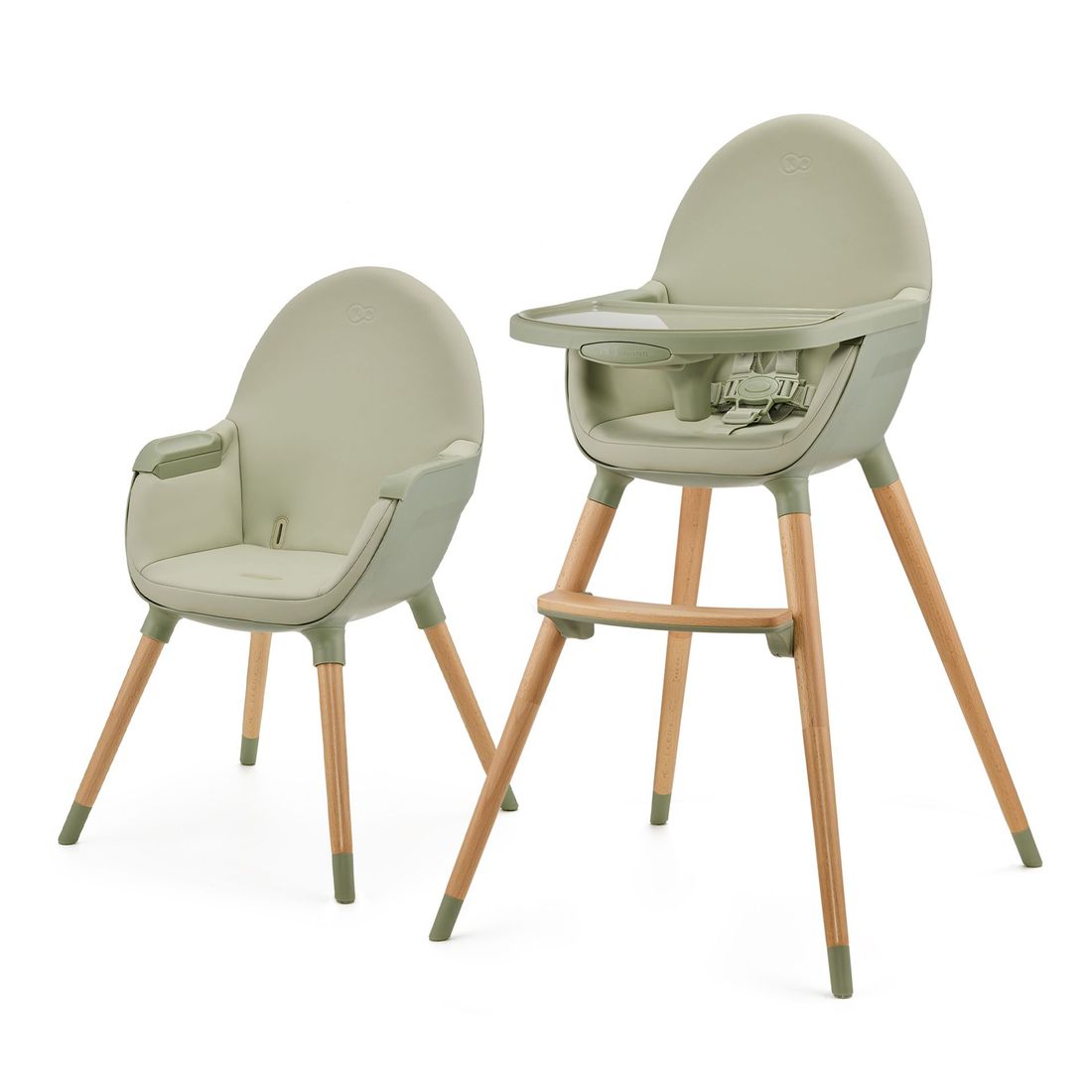 Chaise haute 2en1 FINI 2 vert (Kinderkraft) - Image 2