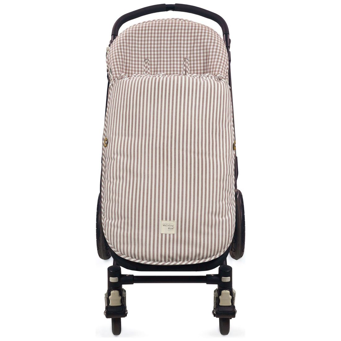 Chancelière mi-saison Praliné Vichy Rayures Moka TOG 2,5 (Walking Mum) - Couverture