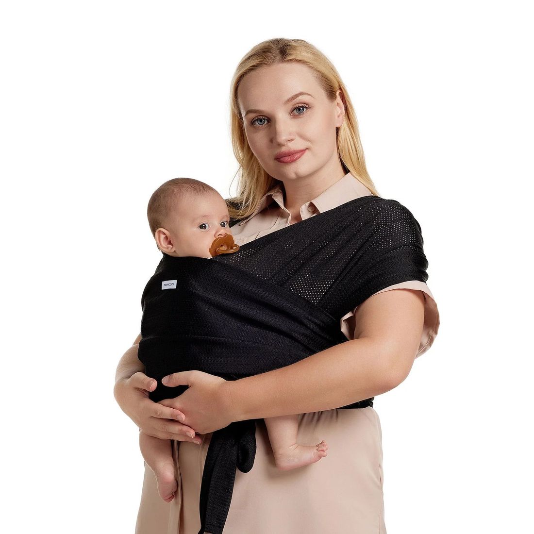 Facile à porter les mains libres - Porte-bébé en écharpe (Momcozy) - Couverture