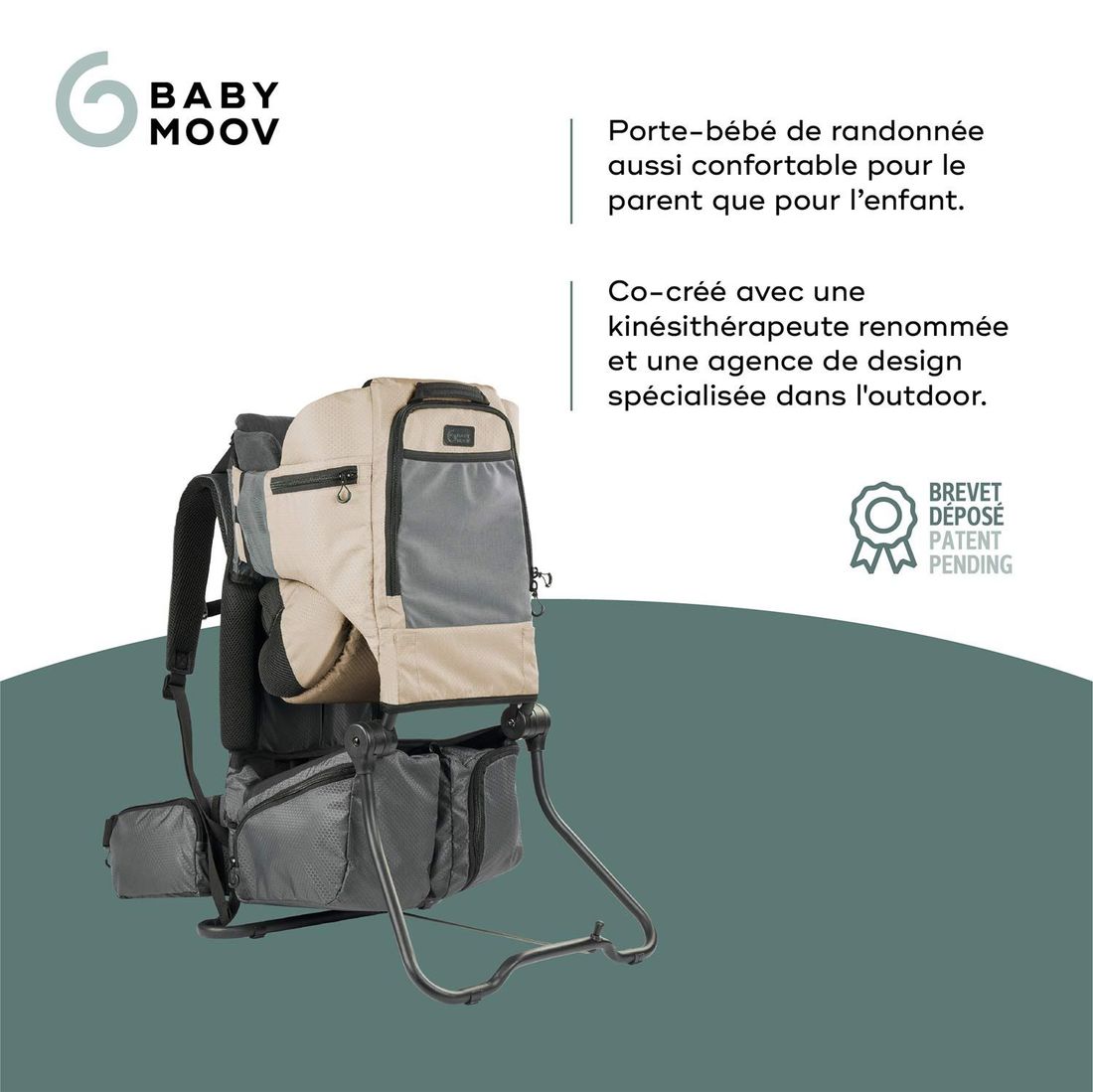 Porte-bébé Randonnée Moov & Hike + (Babymoov) - Image 2