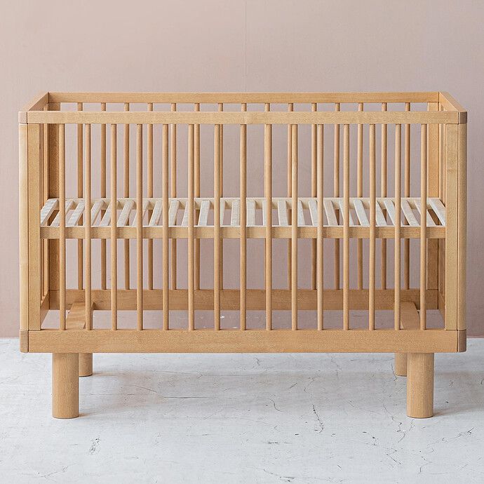 Lit Bébé Evolutif Nox Bois Naturel - 60 x 120 cm (Karl & Fric) - Image 6