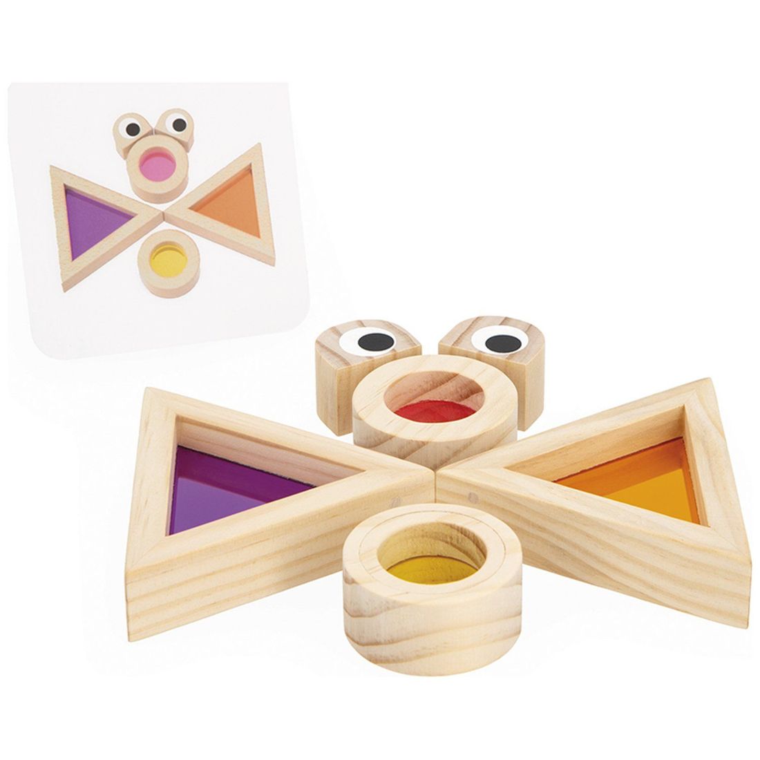 Jeu sensoriel Blocs translucides (18 pièces) (Janod) - Image 2
